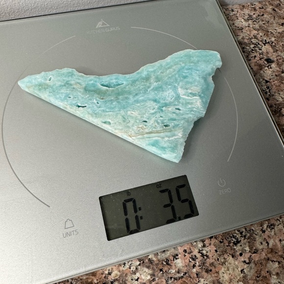 Beautiful Blue Hemimorphite Slice/Slab - Picture 10 of 10